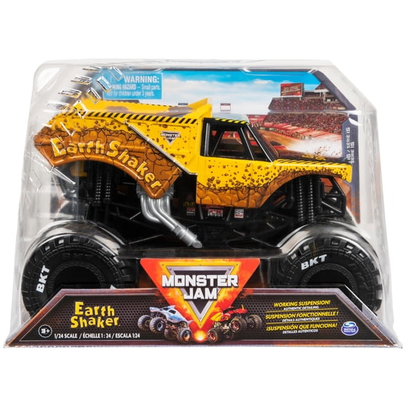 Monster Truck Monster Jam Earth Shaker de coleccionista fundido a presión 1:24