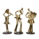 thumbnail image 3 of 3x figura de músico ornamental, figura artística, escultura, reproductor de música, estatua para mesa de oficina, centro de mesa, decoración, regalo d, 3 of 5