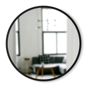 Joytek - Espejo Redondo Para Colgar Negro 80 Cm De Diámetro