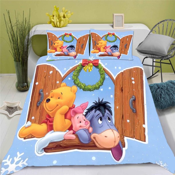 Winnie The Pooh Tigger Duvet Cover Set For 3D Children King Size Bedding Comforter Sets 100% Polyester