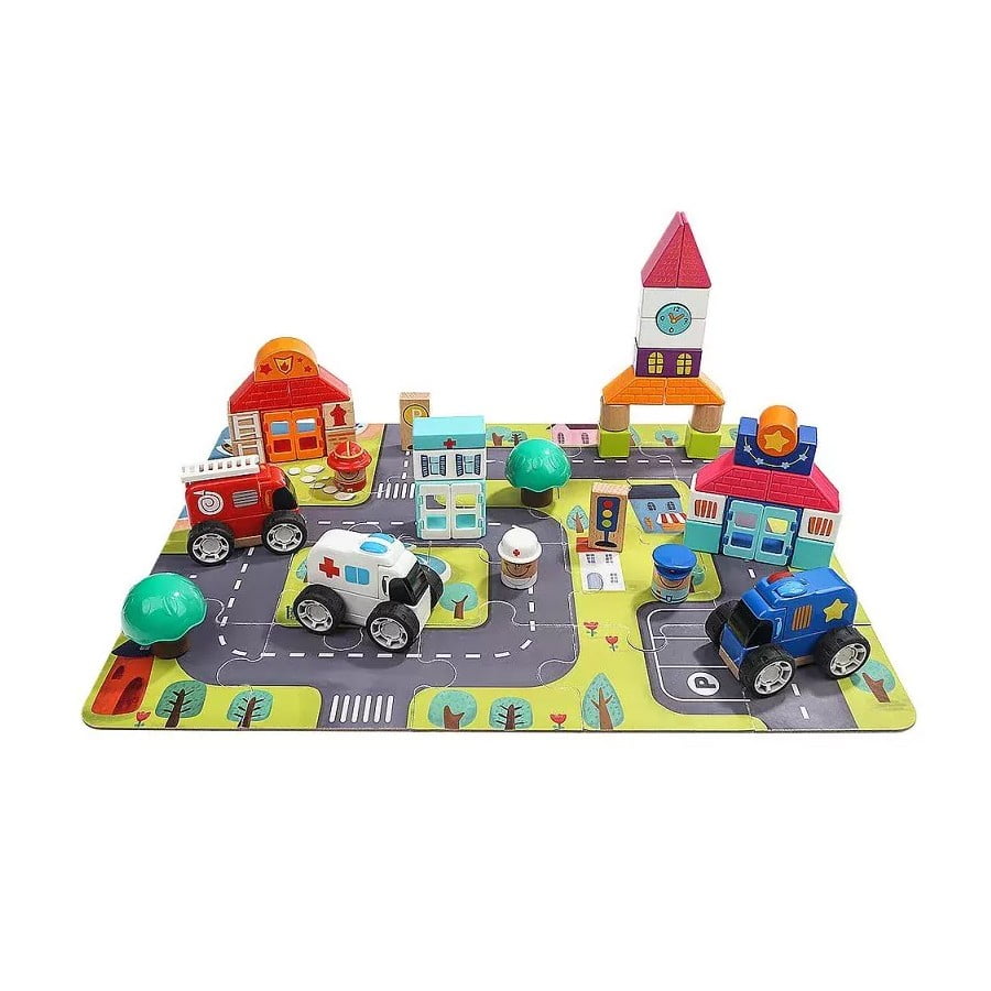 Top Bright - Ciudad Interactiva Armable Bloques