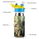 thumbnail image 3 of Flecha Verde Botella de Agua con Tapa Pop Top de Un Toque, Acero Inoxidable, a Prueba de Fugas, para Deportes, Botella Infantil azul 12 oz, 3 of 6
