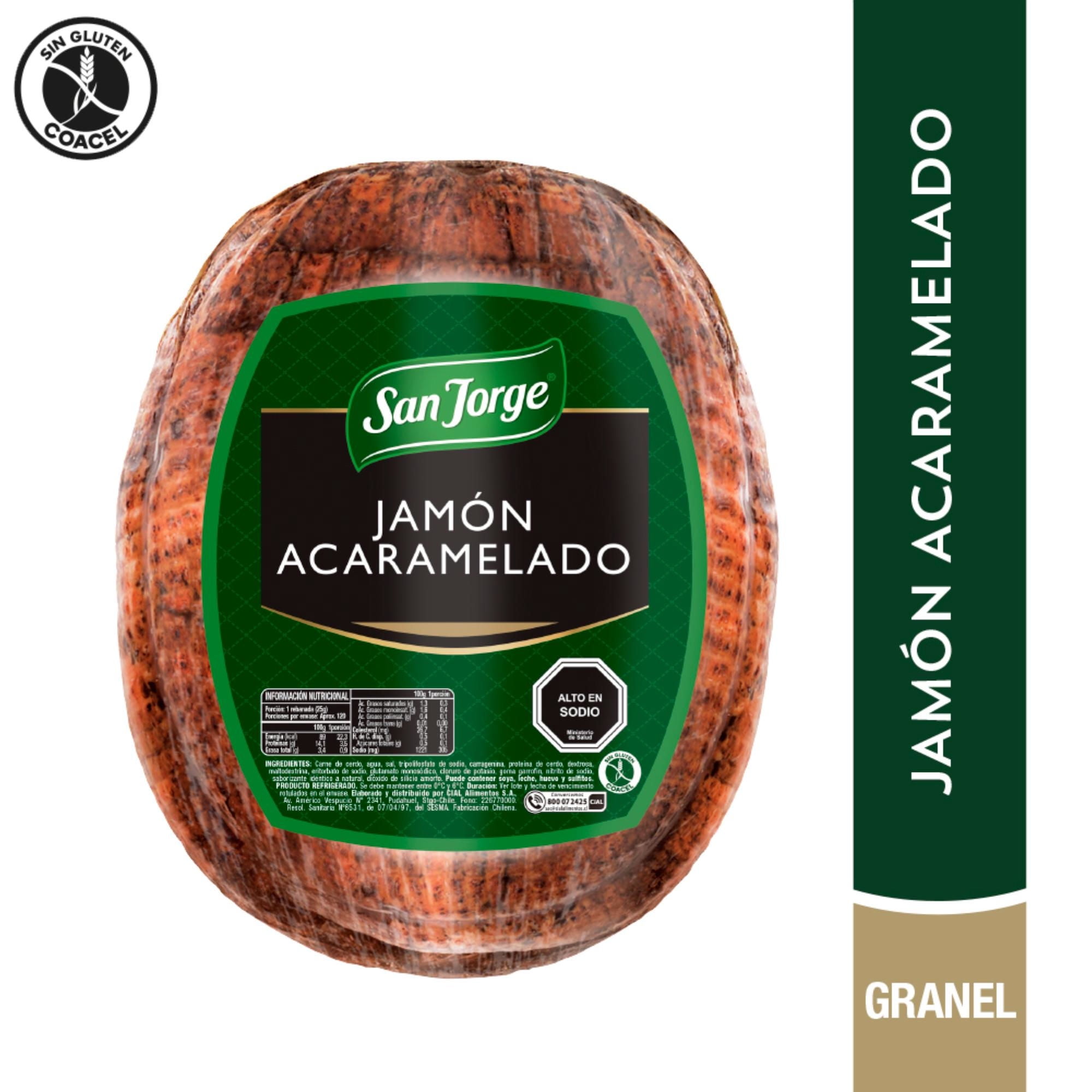 Jamón Acaramelado Granel 250 g San Jorge