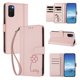 thumbnail image 2 of Funda Cartera Trébol para Samsung Galaxy S20 con Ranuras Tarjetas y Carga Inalámbrica Rosa, 2 of 6