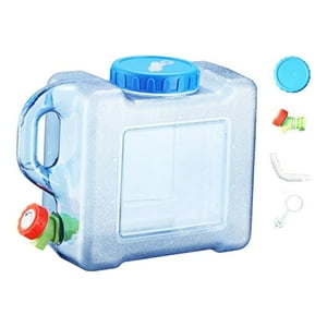 Genérico - Contenedor De Agua Portátil Con Grifo Cubo De Agua Resistente Para Mochila De Senderismo 5 Litros
