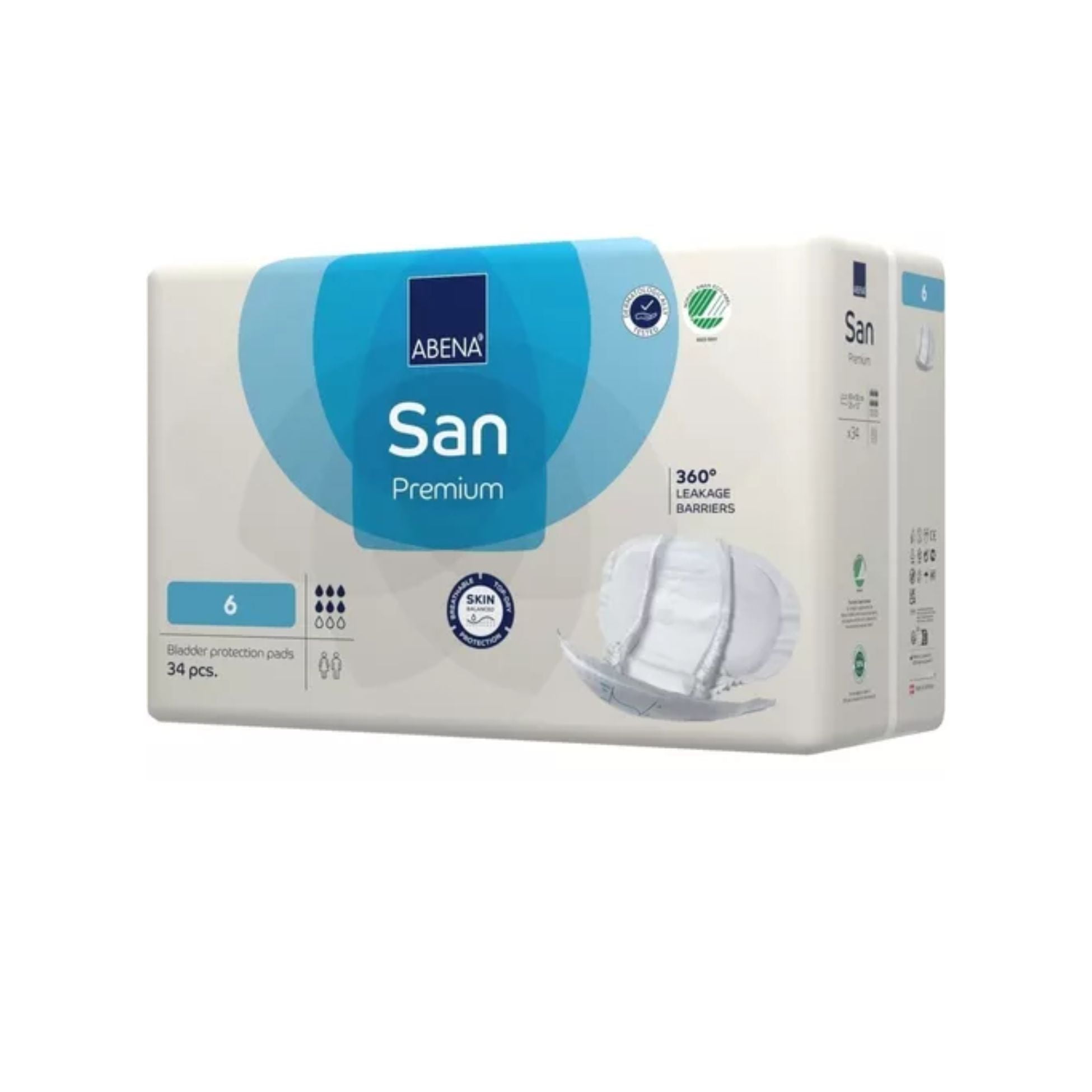 Abena - Apósito Anatómico San 6 Premium, 34 Unidades