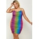 thumbnail image 5 of Vestido Camisola con Estampado Ombré de Arcoíris en Talla Grande, 5 of 5
