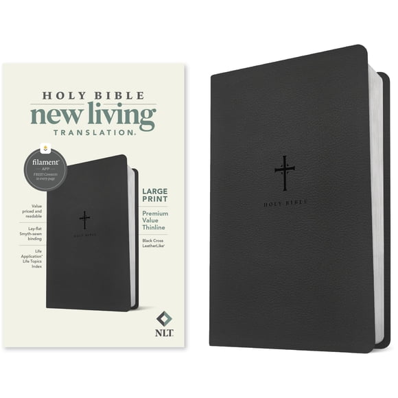 Biblia Tyndale NLT Edición Premium de Letra Grande y Diseño Delgado