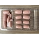 thumbnail image 4 of Uñas Press-on Cuadradas Largas 24pcs Tonos Nude Rosa Postizas Reutilizable, 4 of 7