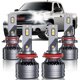 thumbnail image 1 of Bulbos de faro HUOKEDS para GMC Sierra 2007-2013, 4 piezas, 6000 K, 80 W, 1 of 3