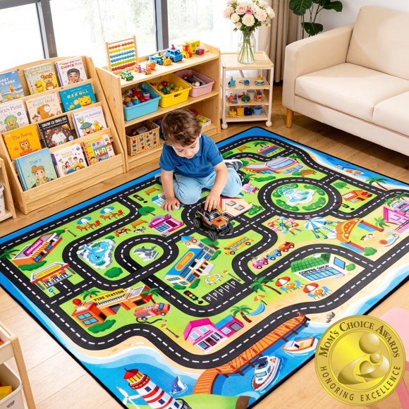 Alfombra de juego Cavorel Kids 122x183 cm Calle de la ciudad