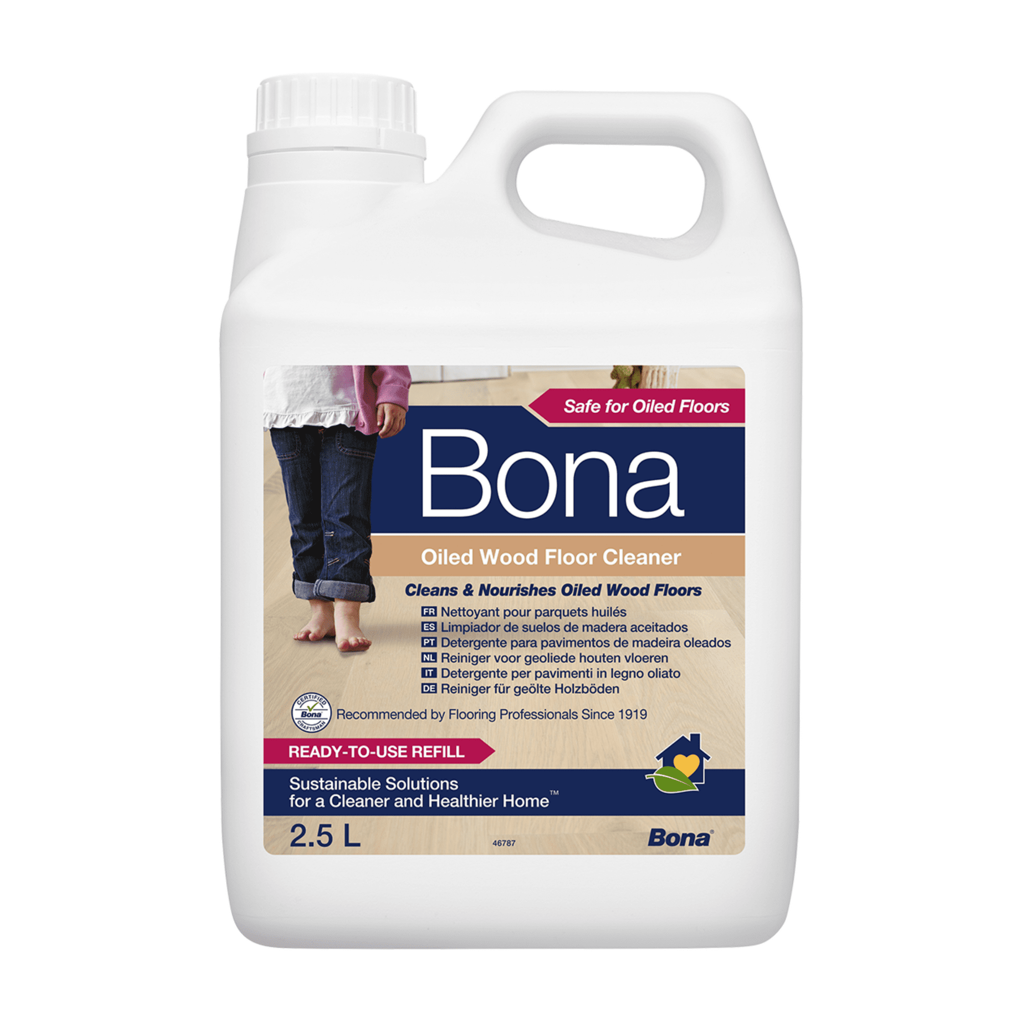 Recarga Limpiador De Pisos Aceitados O Encerados Bona 2.5 Lt