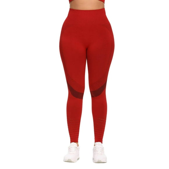 Calzas Mallas Tiro Alto Rojo S
