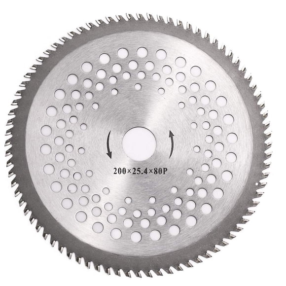 Hoja para desbrozadora BlueNatHxRPR de 20 cm, 80 dientes, con punta de carburo