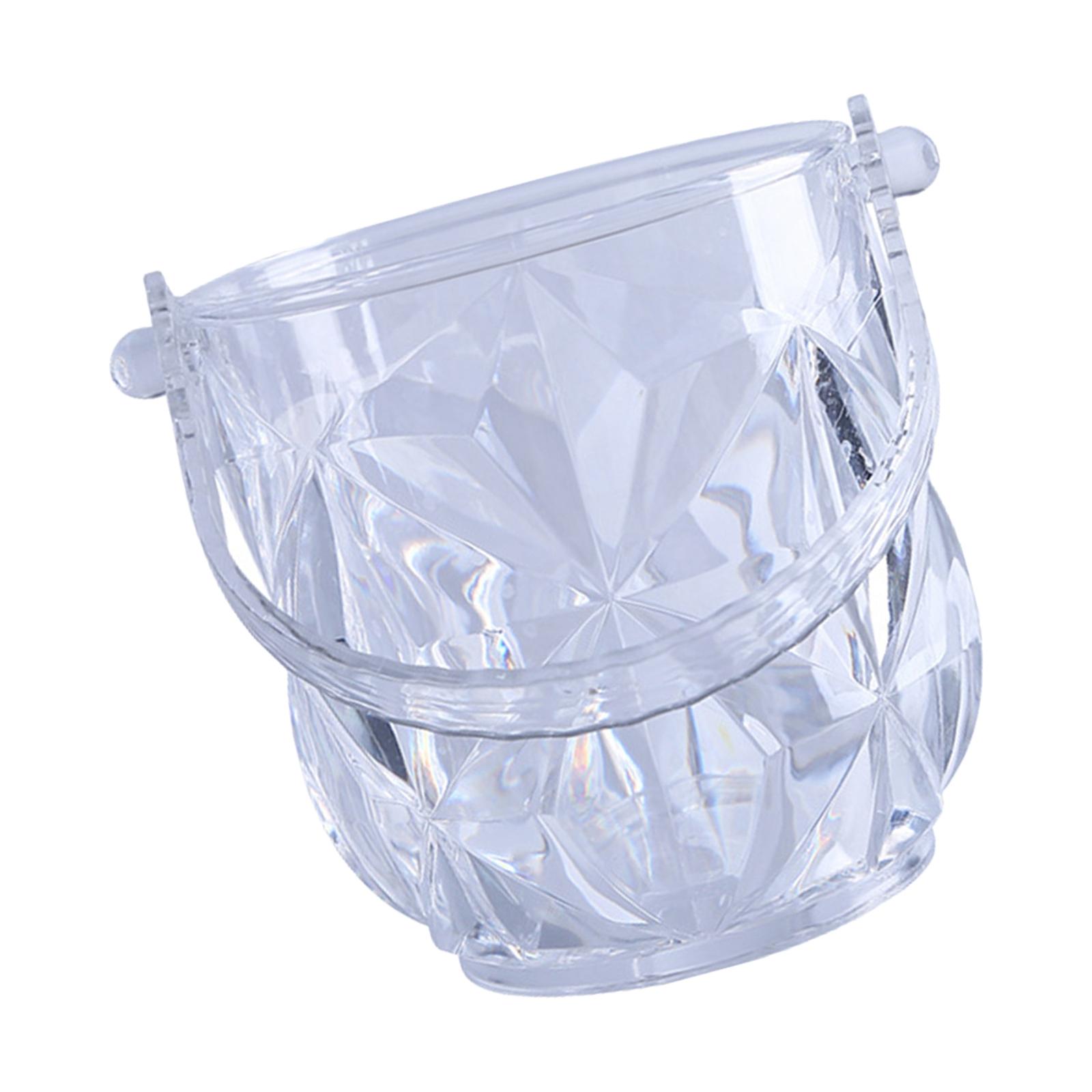 Magideal - Cristal Transparente Cubo De Hielo Bebida Tina Champán Cerveza Enfriador De Vino Para Congelador Cóctel Bar Fiesta Botella De Vino Cerveza Refrescante 1150Ml