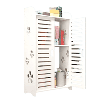 Genérico - Organizador Estante Repisa Baño Mueble Con Puerta Colgante Blanco