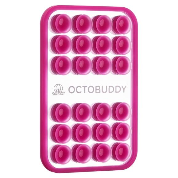 Soporte para teléfono OCTOBUDDY Mirror con espejo integrado, rosa intenso