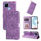 thumbnail image 1 of Funda tipo cartera FOXDOCK para Realme C21Y , diseño girasol en relieve, cuero PU, cierre magnético, soporte y tarjetero, 1 of 5