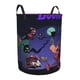 thumbnail image 2 of Los Doomies Cesta de lavandería de gran capacidad redonda con asa, bolsa para ropa sucia plegable, almacenamiento para dormitorio, baño y lavadero 44x35 cm, 2 of 6