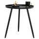 thumbnail image 1 of Mesa Lateral Auxiliar Centro Metalica Redonda 42x42x45cm Negro, 1 of 5