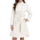 thumbnail image 2 of INSPIRE CHIC Abrigo de Guisante para Mujer Invierno Cuello Alto Abotonado Abrigos de Longitud Media con Cinturón XL Blanco, 2 of 6