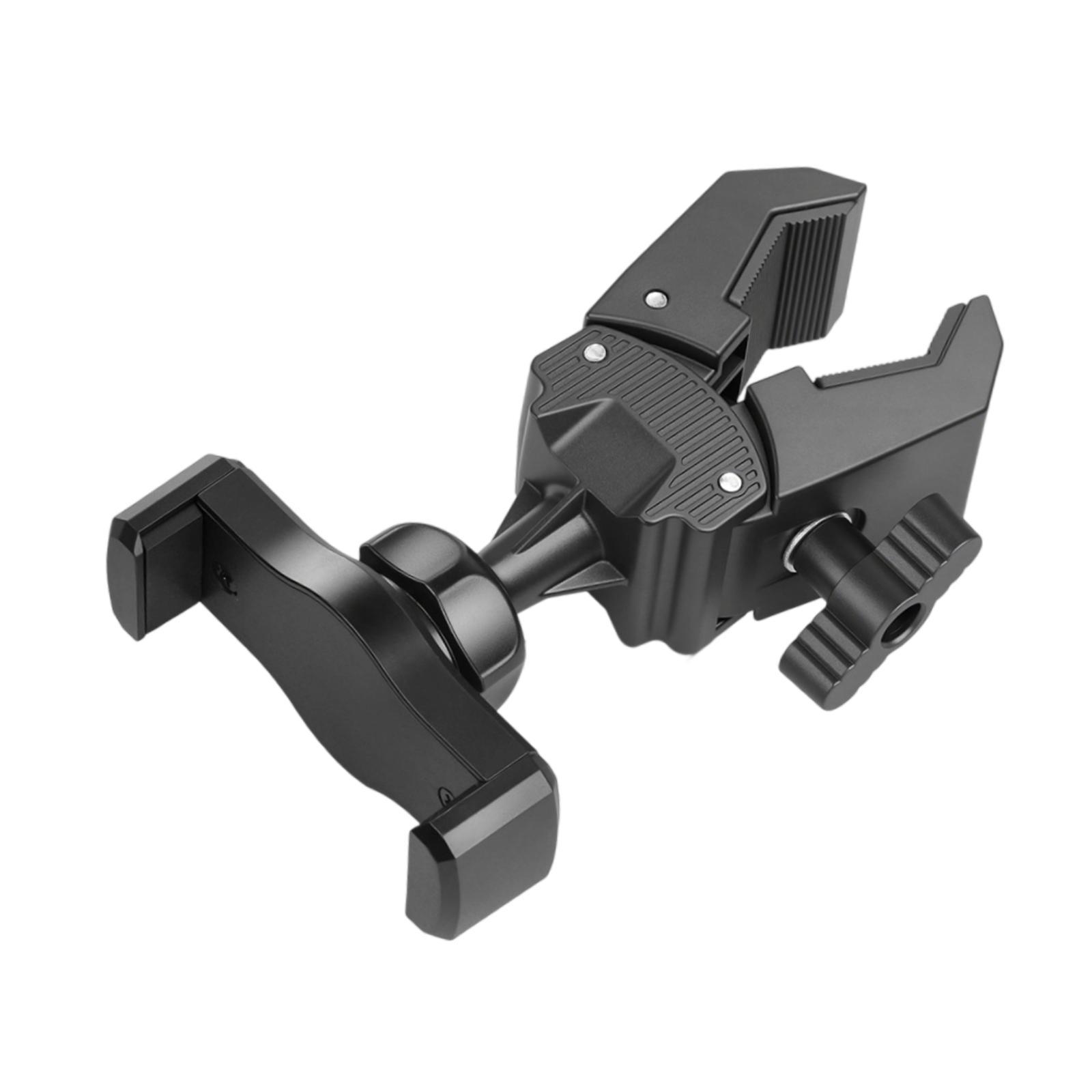 Magideal - Soporte Para Teléfono, Accesorio De Montaje En Trípode Para Teléfono, Ligero, Portátil, Soporte De Abrazadera Para Smartphone Para Grabación De Vídeos