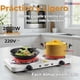 thumbnail image 2 of Cocina Eléctrica 2 Platos 2000W Cocinilla Portátil Blanco, 2 of 9