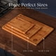 thumbnail image 3 of Juego de tablas de cortar de bambú carbonizado con forma de ciervo y roble, 3 piezas, 3 of 9