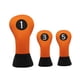 thumbnail image 3 of Cubiertas Para Cabezas De Madera De Golf, Cubiertas Para Cabezas De Madera Para Adultos, Suministros De Entrenamiento De Golf 1 3 5 Naranja, 3 of 5