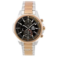 Reloj Casio Edifice Black Dial Two Tone Quartz Efr-S572Gs-1A Efrs572Gs-1 100M Men'S Watch