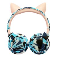 Tecnolab - Audífonos Bluetooth Gatito Rosa Rgb ¡Vida A Tu Música! - Ps