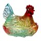 thumbnail image 2 of Plato De Dulces De Vidrio Con Forma De Gallina, Frutero Con Tapa Para Mesa, Cocina, Boda, Multicolor, 2 of 5