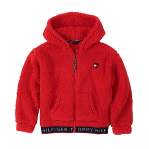 Sudadera Con Capucha Tommy Hilfiger Para Niñas Red Sherpa 12-14 Años