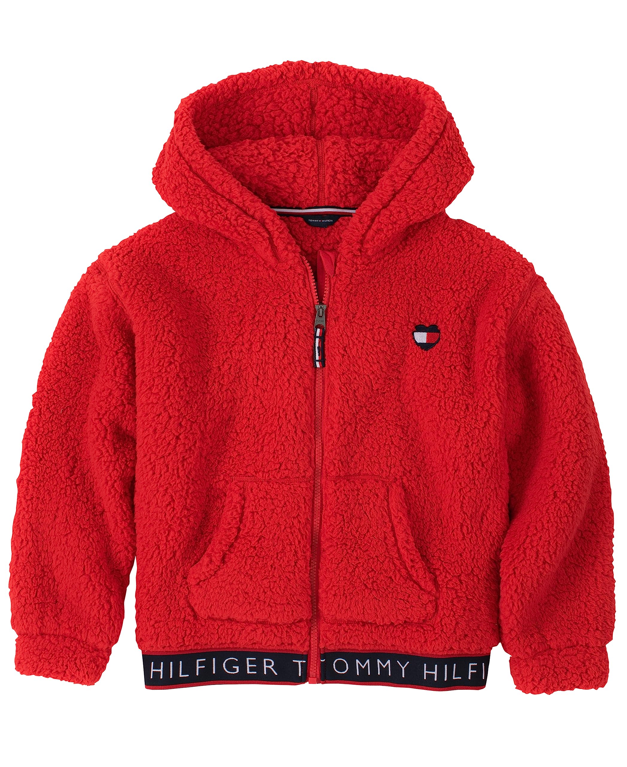 Sudadera Con Capucha Tommy Hilfiger Para Niñas Red Sherpa 12-14 Años