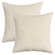 thumbnail image 1 of REGALWOVEN Paquete de 2 fundas de cojín decorativas sólidas de terciopelo con textura de escamas modernas para sofá, dormitorio, coche, blanco lechoso 20" x 20", 1 of 6