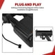thumbnail image 4 of Espejo de remolque YITAMOTOR compatible con Ford F250 2008-2016, negro, 4 of 8