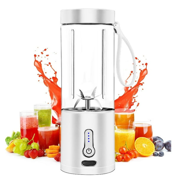 Potente licuadora portátil para batidos y smoothies, licuadora de tamaño personal con batería recargable