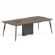 thumbnail image 1 of Mesa de Reunión Oficina 240x120 cms Color Carvalo (café claro) - Estructura Metálica Gris, 1 of 3