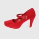 thumbnail image 2 of Zapato Taco Rojo Vía Franca, 2 of 4