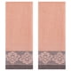 thumbnail image 1 of REGALWOVEN Juego de 2 Toallas de Mano de Jacquard Floral, Toalla de Mano Suave y Absorbente para el Hogar, Baño, Hotel, Gimnasio y Spa Marrón 13" x 29", 1 of 4