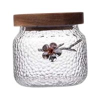 Magideal - Tarro De Cristal Para Almacenamiento De Té, Bote De Té Vintage Transparente, Tarro De Café, Cocina Multifunción De Estilo Japonés Para Té, Especias, S