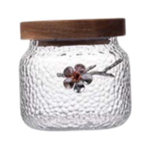 Magideal - Tarro De Cristal Para Almacenamiento De Té, Bote De Té Vintage Transparente, Tarro De Café, Cocina Multifunción De Estilo Japonés Para Té, Especias, S