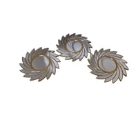 Mc Group - Set De Espejos Redondos Decorativos Tipo Rayo