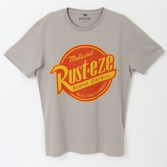 Polera Manga Corta Adulto Gris Cars Pixar Disney