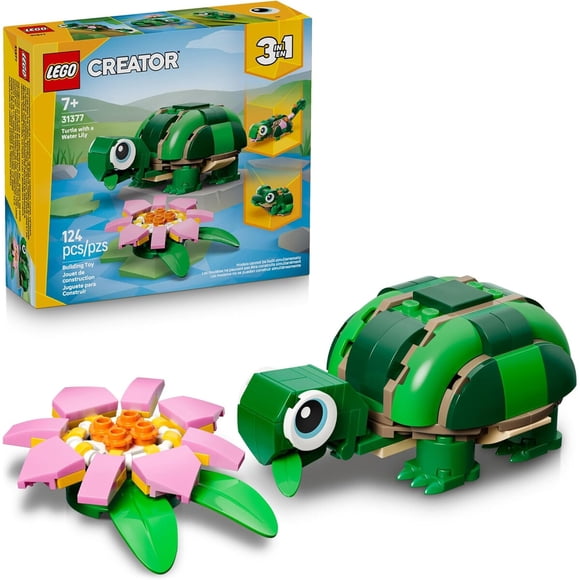LEGO Creator Tortuga con Lirio de Agua Set 31377 3 en 1