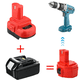 thumbnail image 2 of MT18PA14 Adaptador de Batería para Ma*kita 18V Baterías Li-ion a Ma*kita 12V/14.4V Baterías NiMH para Herramientas Eléctricas, 2 of 8