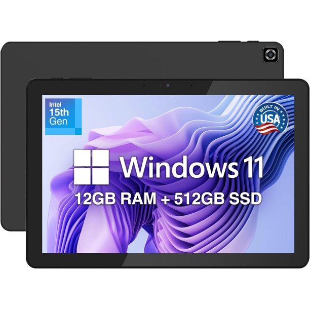 Tablet Fusion5 Helios10 de 10,1 pulgadas con Windows 11, Intel N150, 12 GB y 512 GB