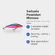 thumbnail image 3 of Señuelo de Pesca Poseidon Minnow 10 g Hot Pink Blue Trucha y Salmón, 3 of 5