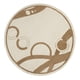 thumbnail image 1 of Alfombra Redonda Amigo Beige 160 X 160 Cm, 1 of 3