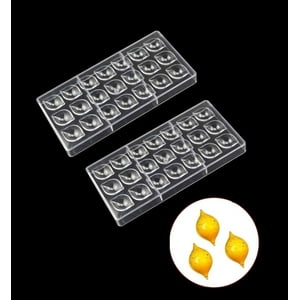 Genérico - Pack X2 Moldes Chocolate Molde Chocolate Policarbonato Limon